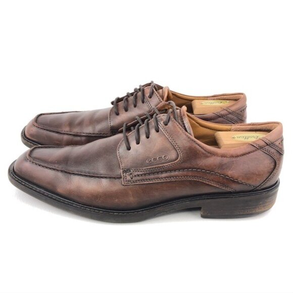 Ecco Brown Leather Moc Toe Oxfords EUR 47 main image 12
